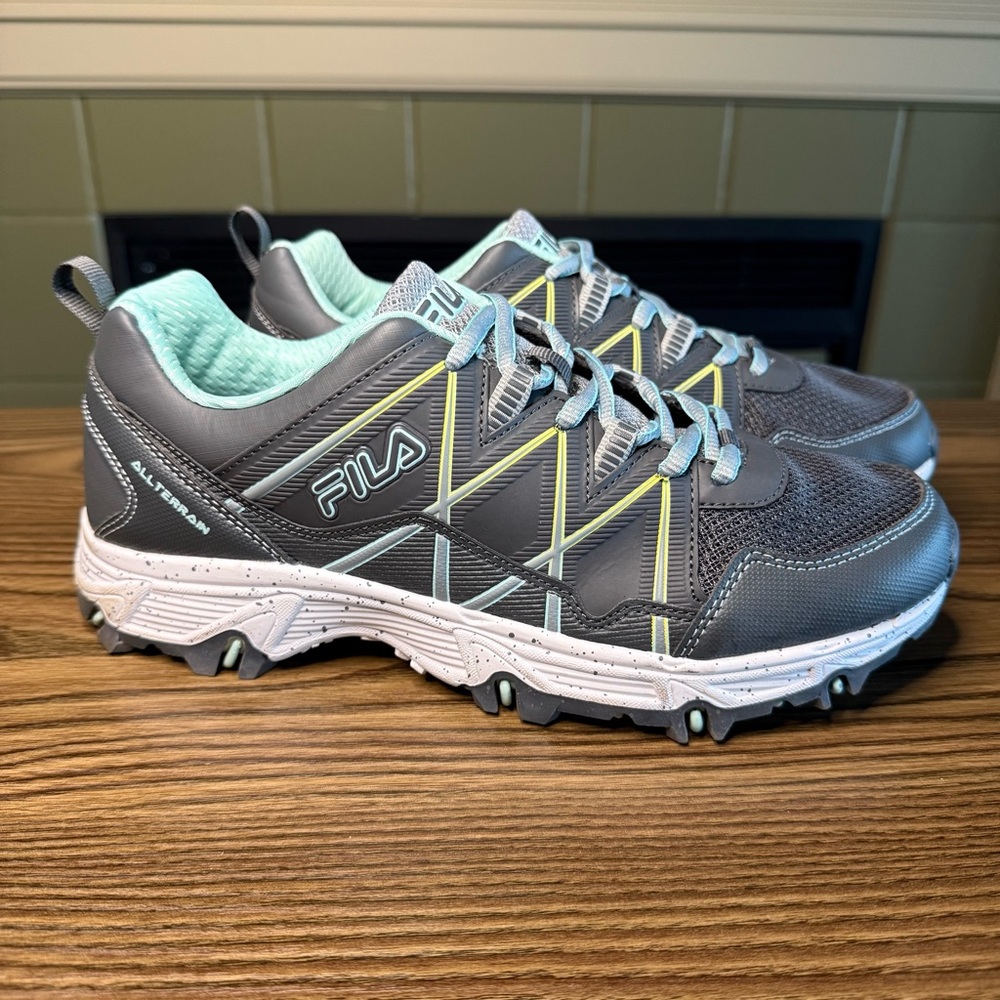 EUC Fila Gray and Mint All Terrain Shoes-Women’s Size 10